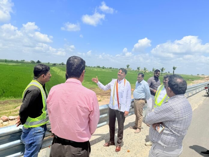 MP VISIT BHARATHMALL WORKS
